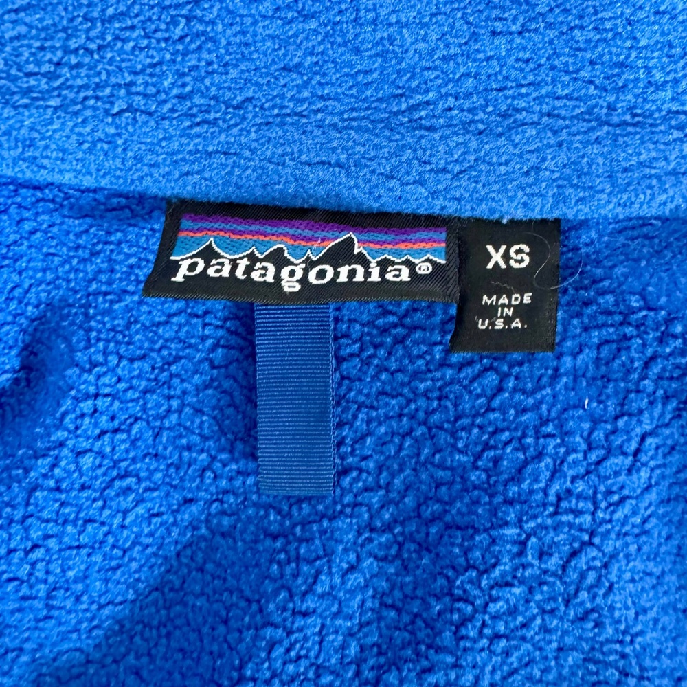 Vintage Patagonia Fleece Lined Jacket Made in USA Teal Size XS Q - Picture 8 of 8